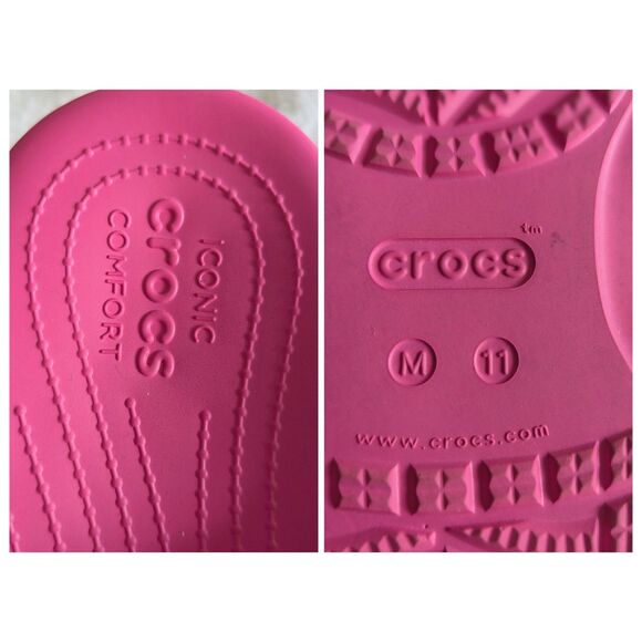 Crocs Classic Sandal (206761) Fuchsia Fun Unisex Men’s Sz 11 Women’s Sz  13 - Picture 3 of 8